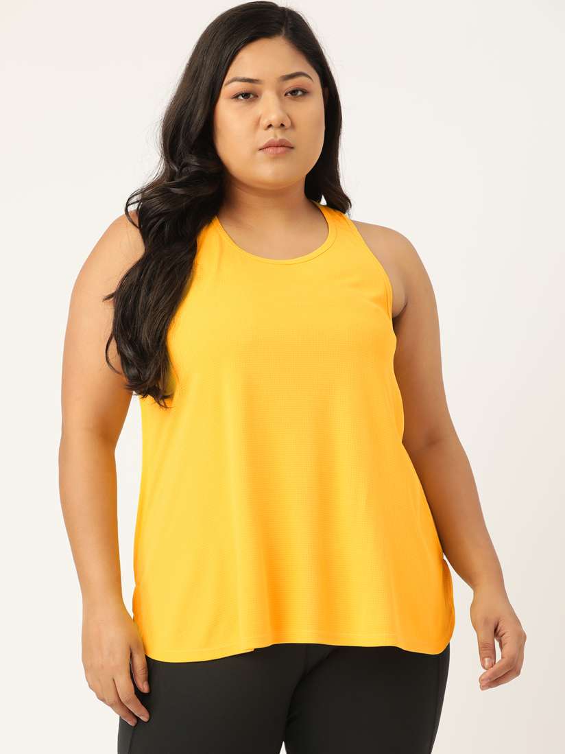 Women's plus size yellow tops cheap