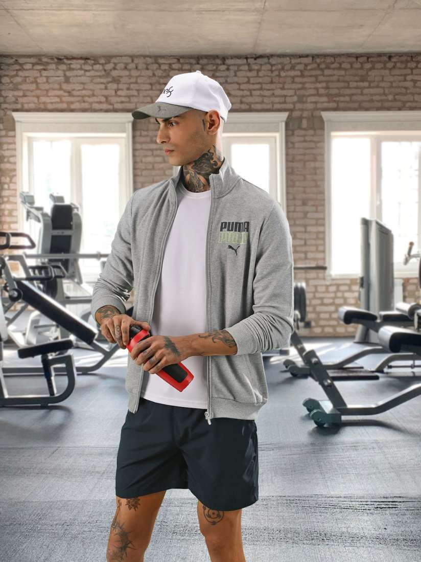 Puma men's cotton track jacket deals
