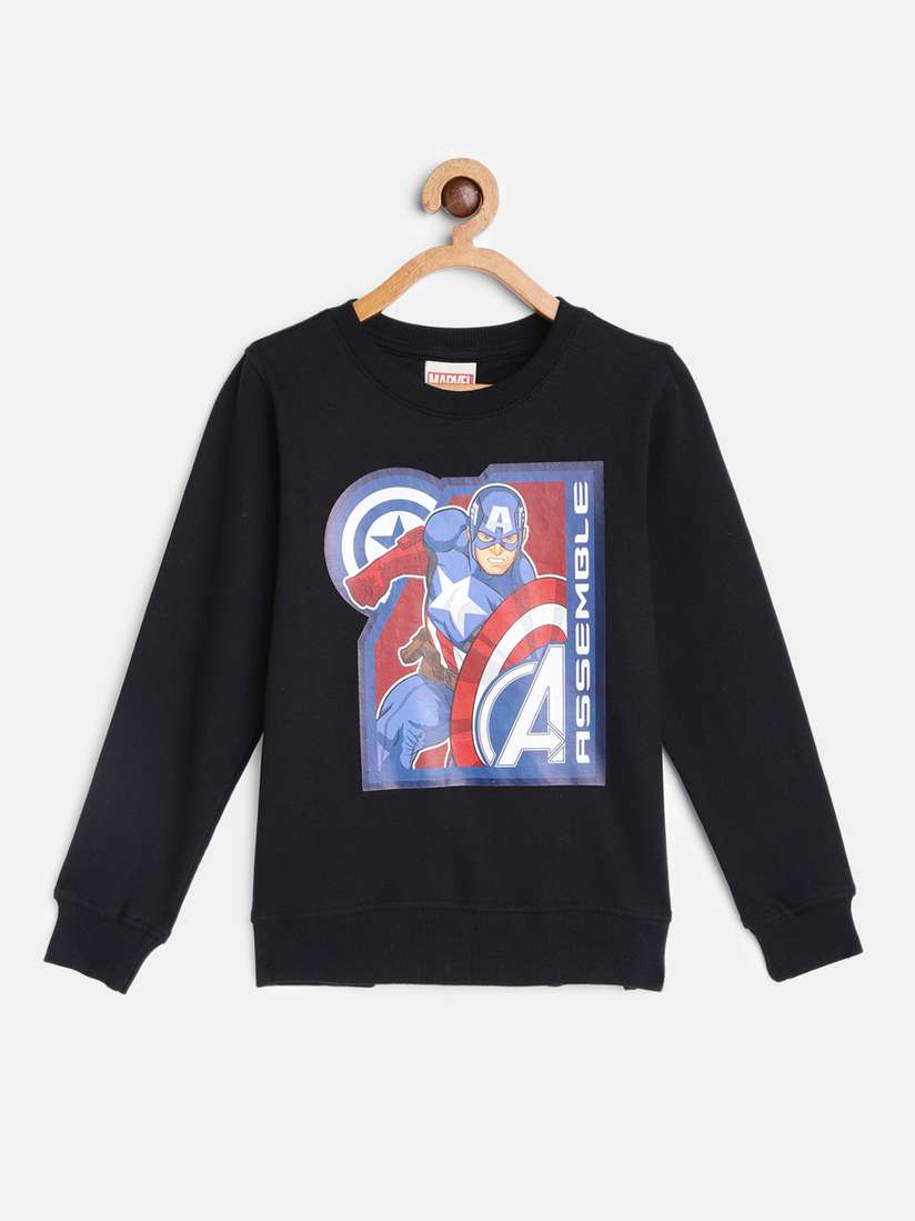 Marvel Comics Felpa Captain Marvel Kids Official Boys Marvel