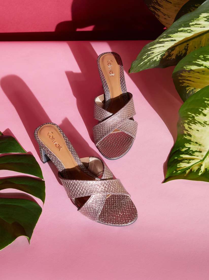 Catwalk rose gold heels on sale