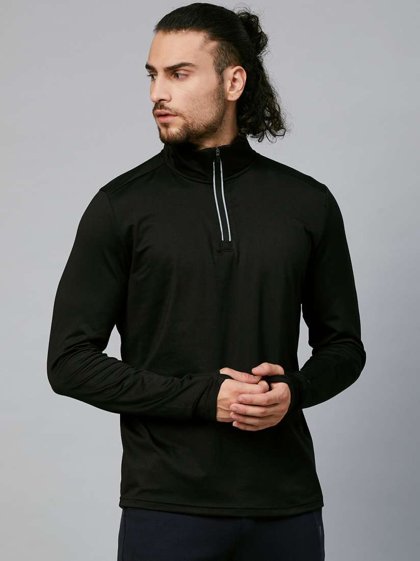 Buy Marks Spencer Men Black High Neck T shirt Tshirts for Men 15275010 Myntra