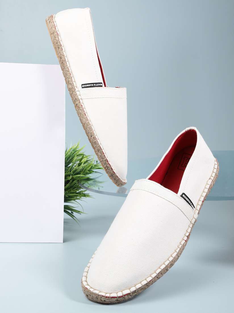 Buy Mast Harbour Men White Solid Espadrilles Casual Shoes for Men 15280430 Myntra