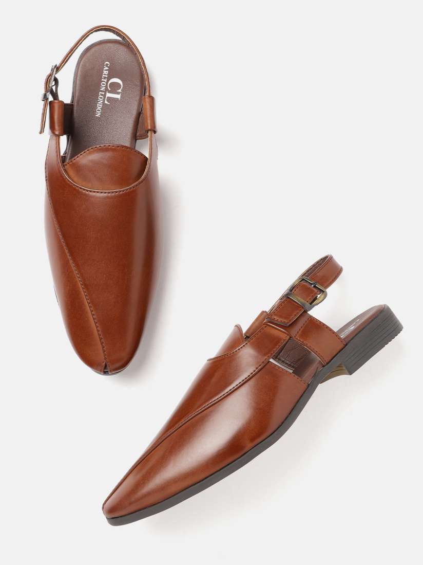 Buy Carlton London Men Tan Brown Solid Mules Casual Shoes for Men 15282024 Myntra