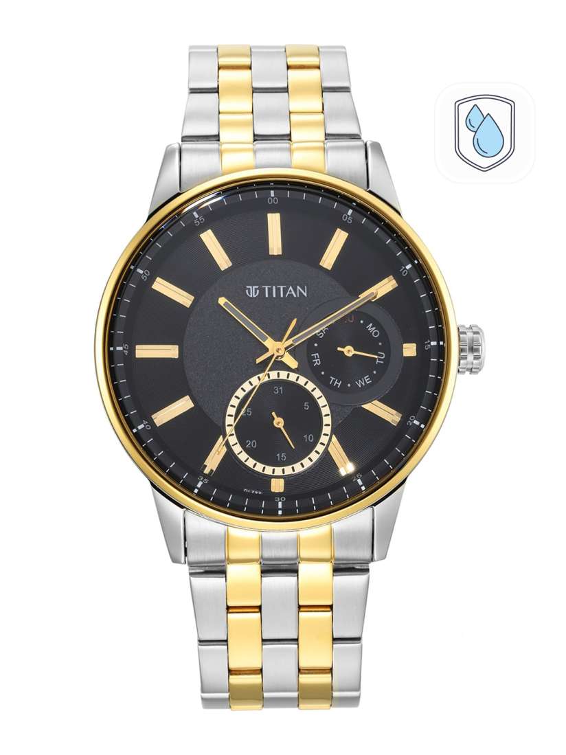 Buy Titan Men Black Dial Silver Toned Bracelet Style Straps Analogue Watch Watches for Men 15303458 Myntra