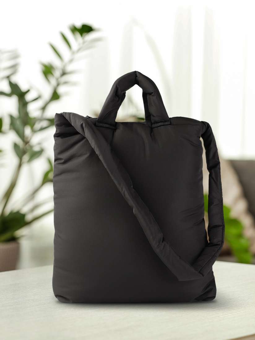 Mango black solid handheld bag on sale