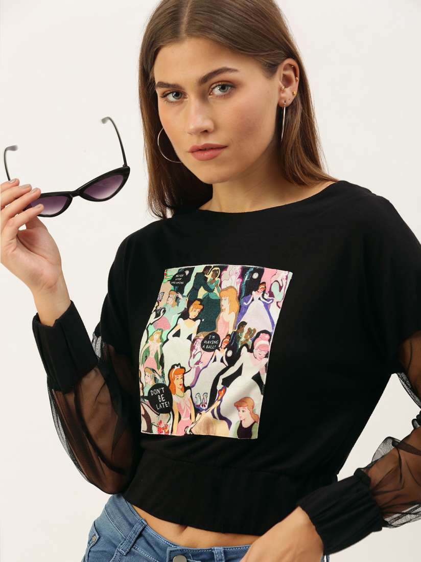 Buy FOREVER 21 Women Black Printed Sweatshirt Sweatshirts for Women 15317208 Myntra