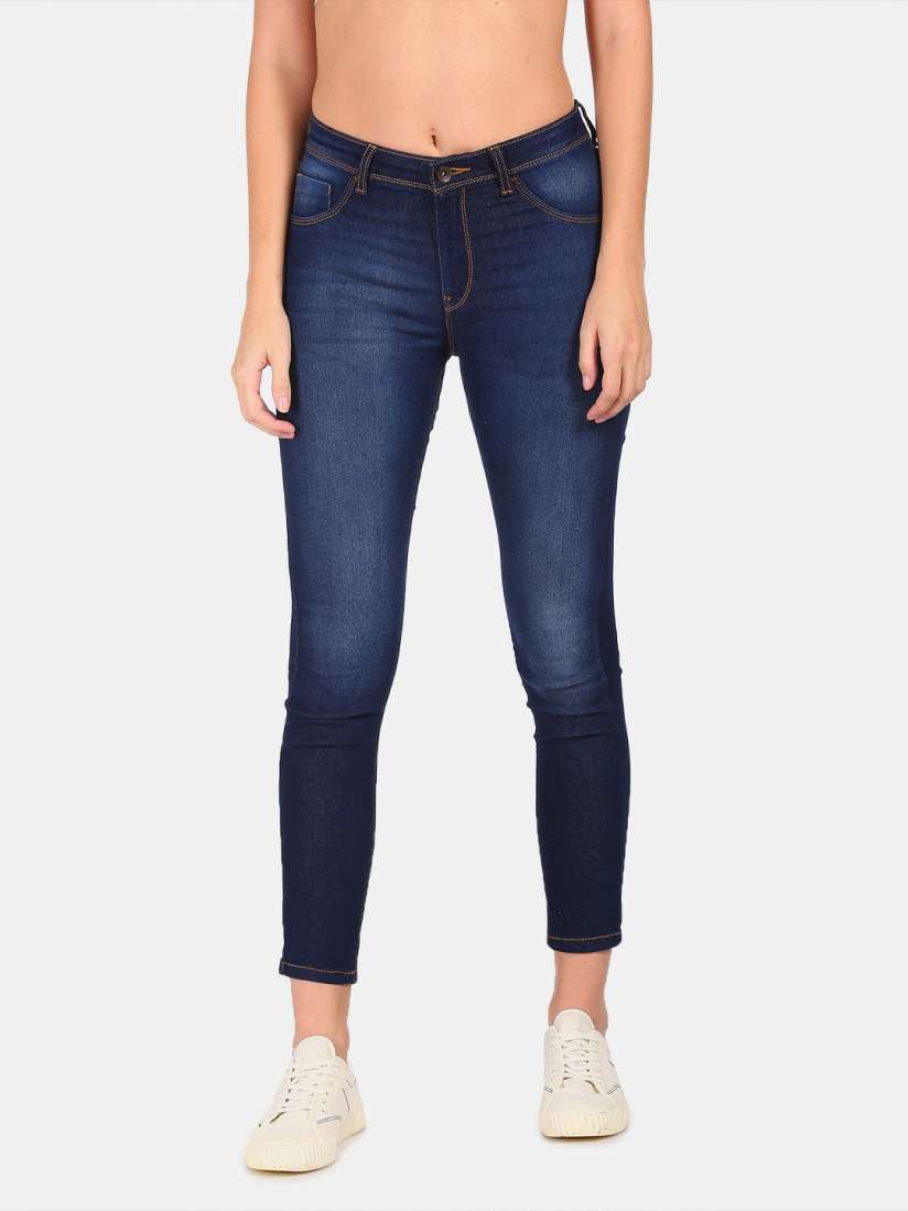 Buy Flying Machine Women Blue Washed Slim Fit Denim Jeggings Jeggings for Women 15319644 Myntra