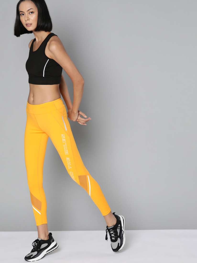 Yellow running tights discount