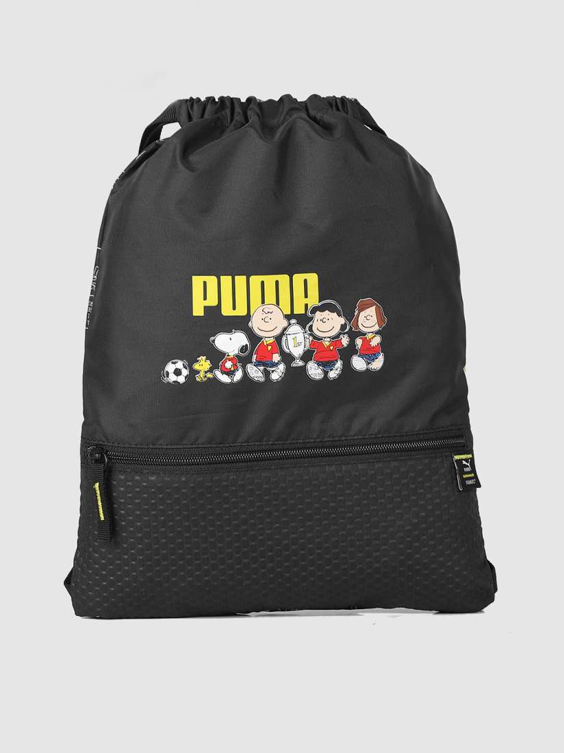 Buy PUMA x PEANUTS Kids Black Graphic Gym Sack Backpacks for Unisex Kids 15329684 Myntra