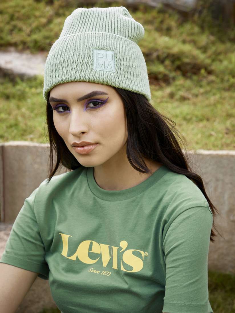 Buy Puma Women Green Infuse High Top Beanie Caps for Women 15329802 Myntra