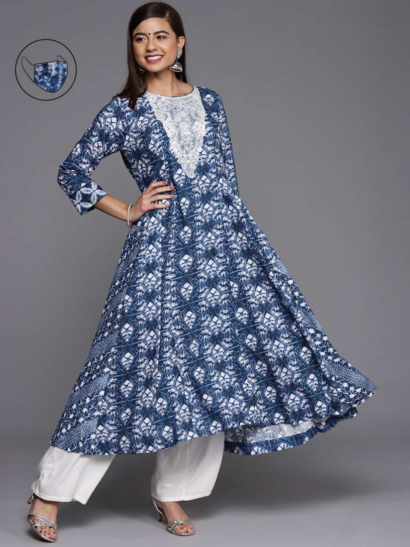 Biba blue anarkali shop