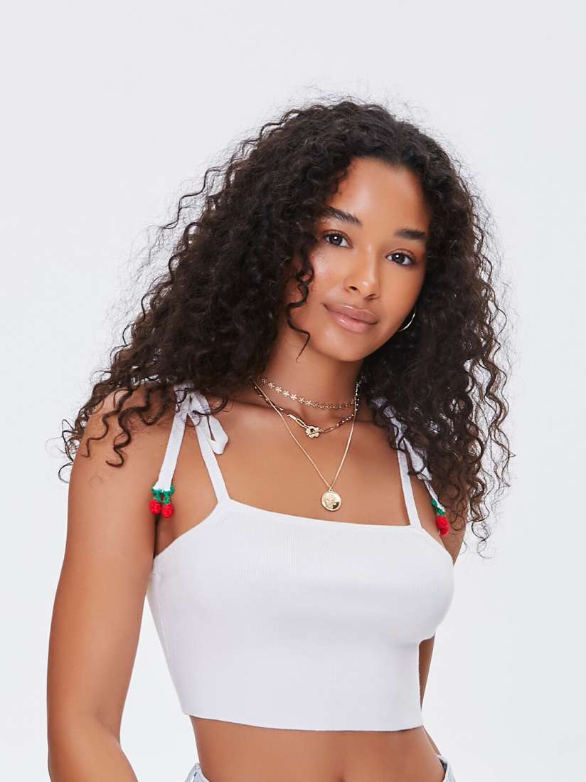 Cropped off white sweater clearance