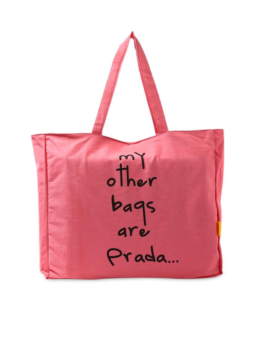 Buy FOREVER 21 Women Pink Printed Shopper Tote Bag Handbags for Women 15347996 Myntra