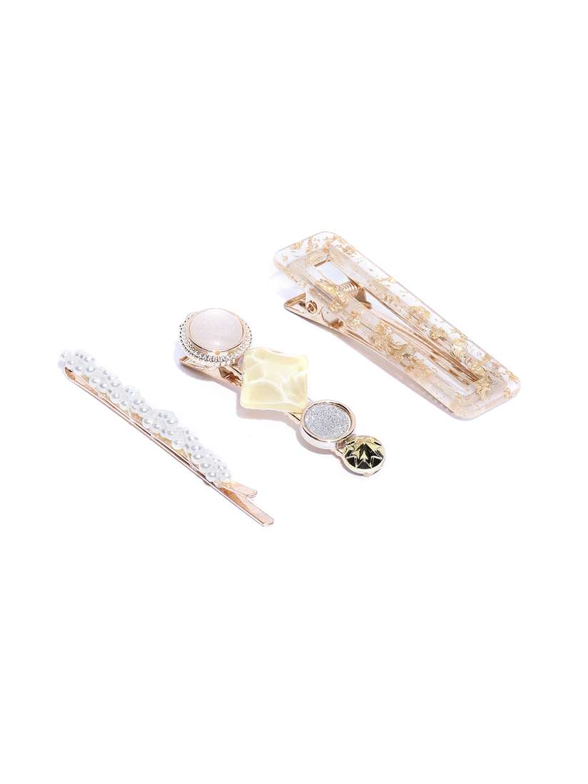 myntra jewels galaxy hair clips Jewels Galaxy Women Multicoloured Set of Hair Accessory Set