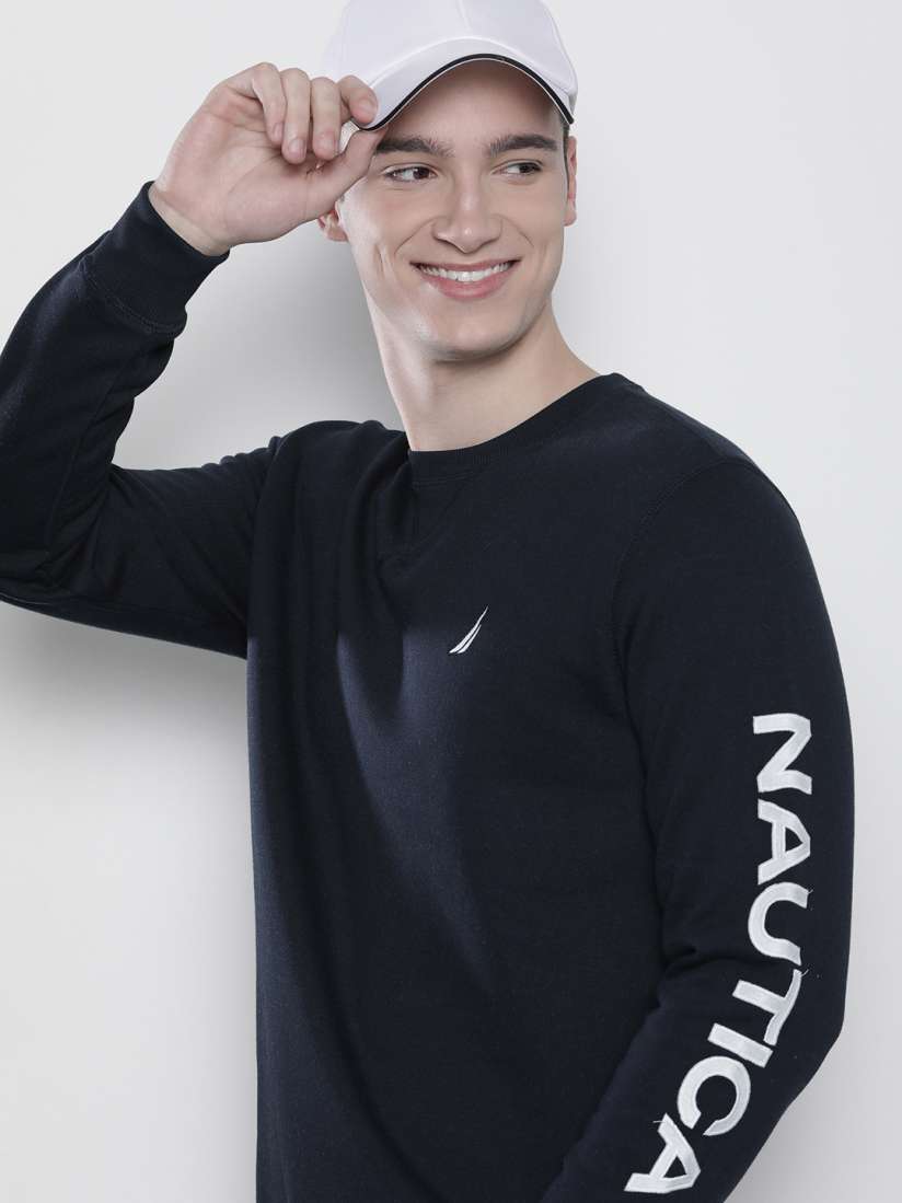 Buy Nautica Men Round Neck Sweatshirt Sweatshirts for Men 15355418 Myntra