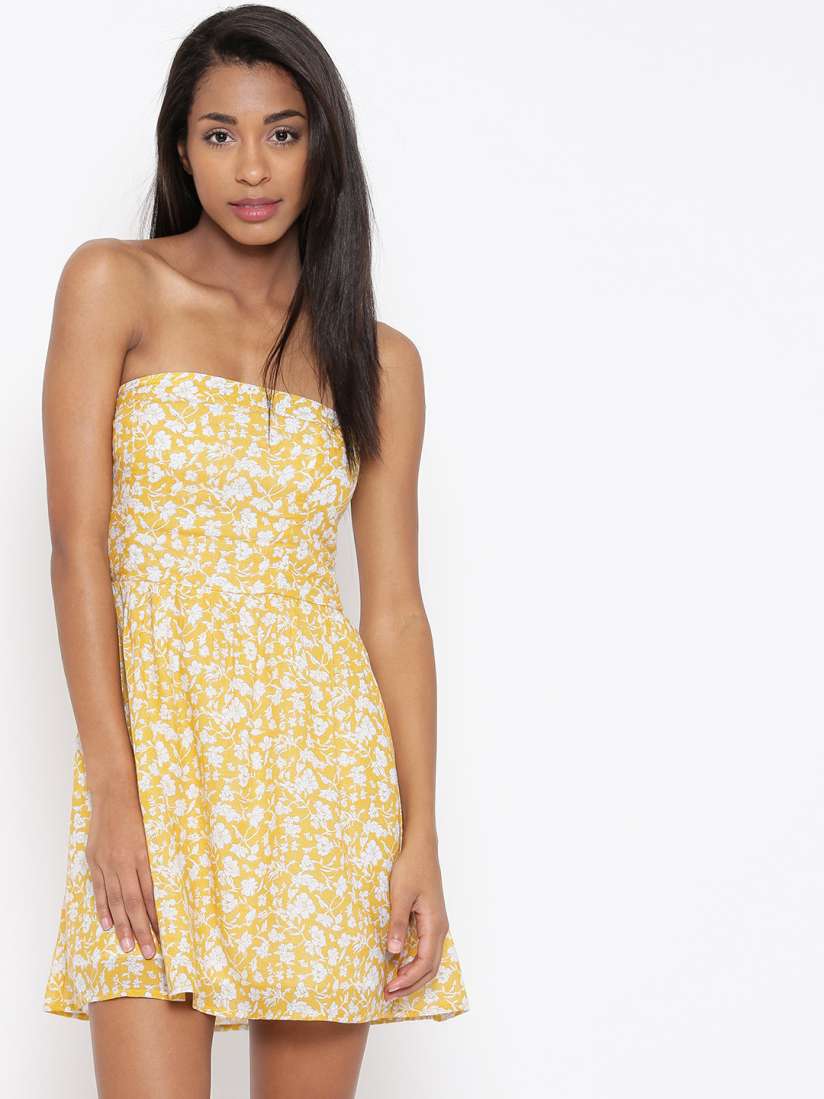 Yellow forever 21 dress online