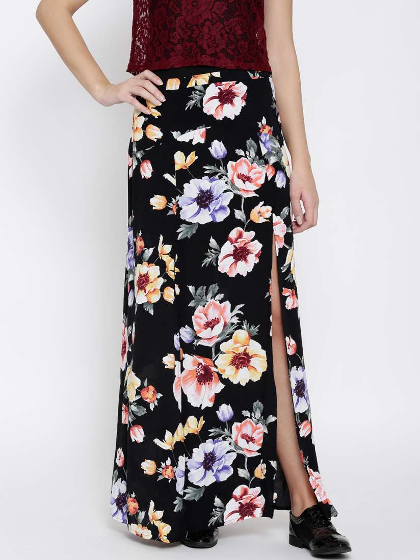 Forever 21 floral maxi skirt outlet