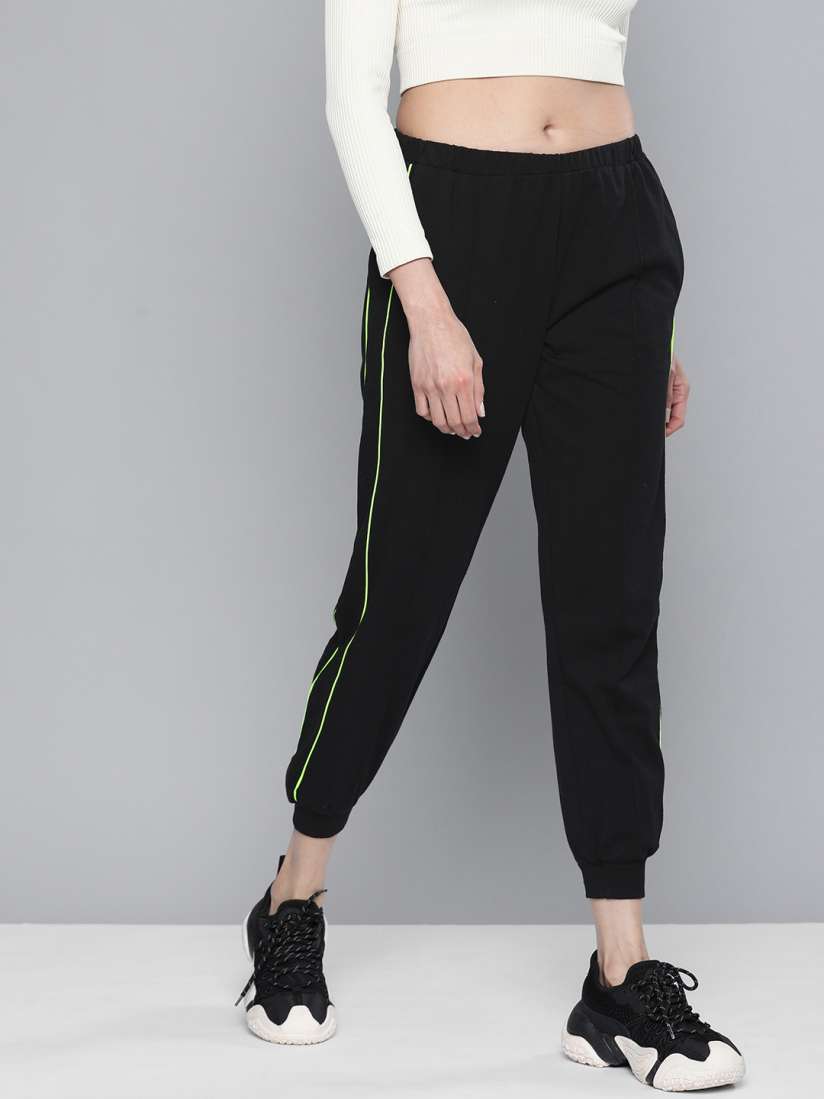 Buy Harvard Women Black Solid Joggers Track Pants for Women 15363022 Myntra