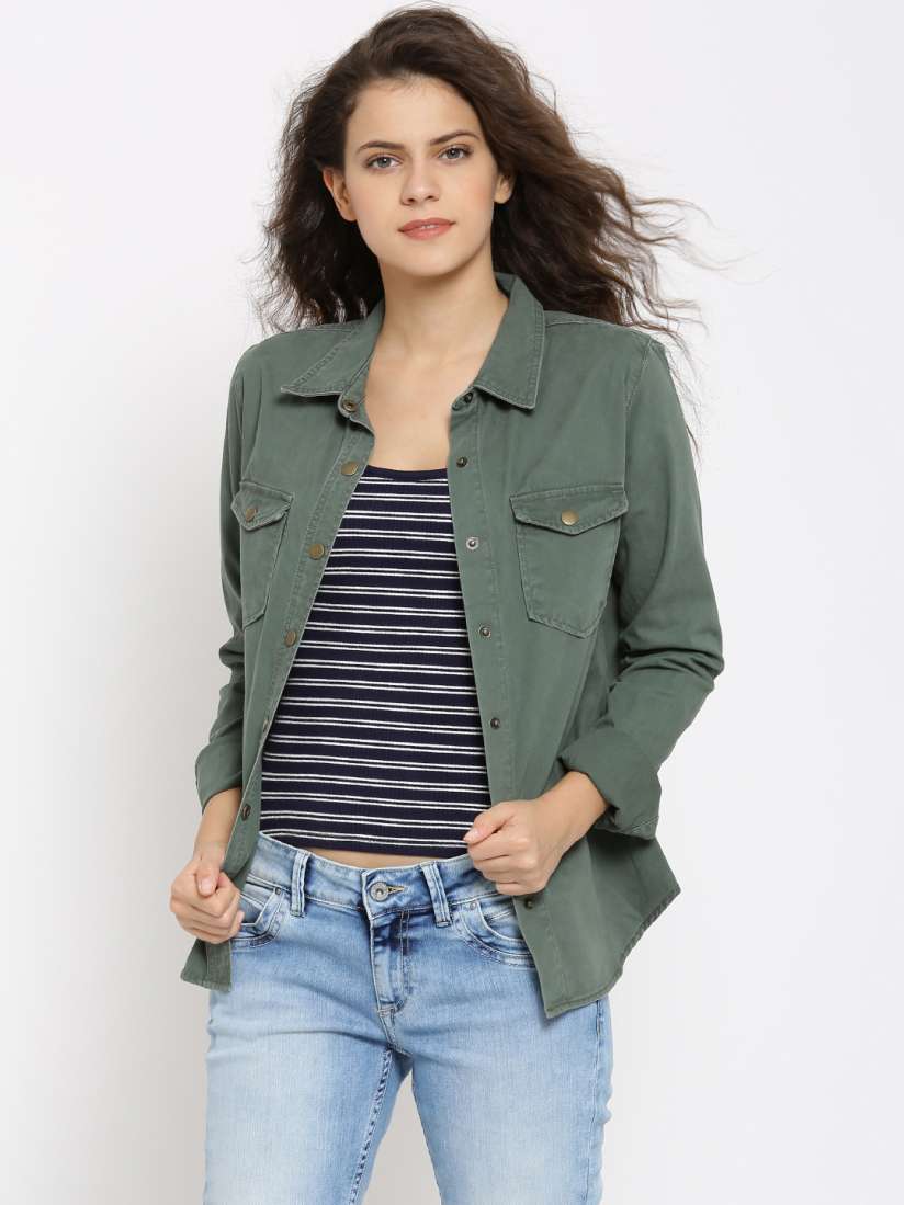 Forever 21 green jacket online