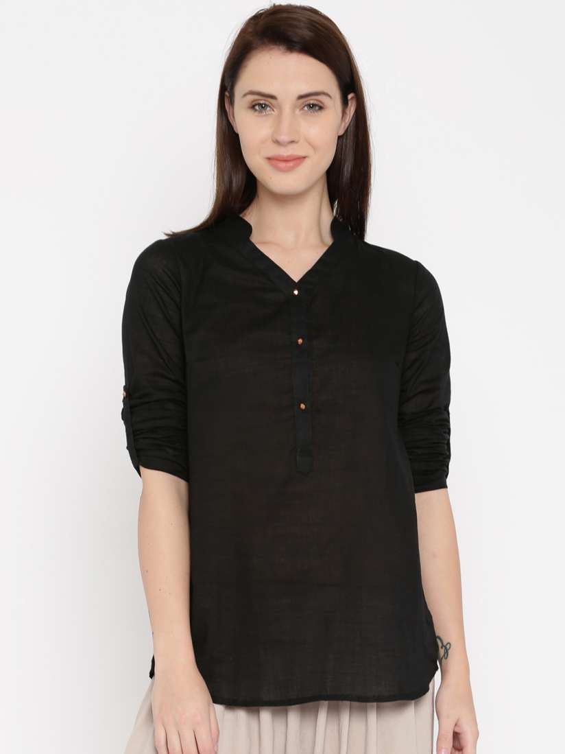 Buy RANGMANCH BY PANTALOONS Black Kurti Kurtis for Women 1536729 Myntra