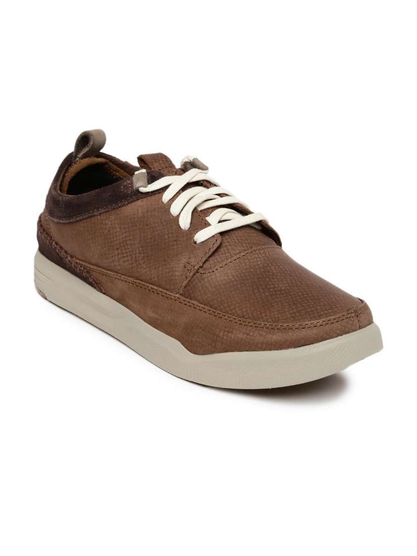 Buy Hush Puppies Men Coffee Brown Solid Leather Sneakers Casual Shoes for Men 1537462 Myntra