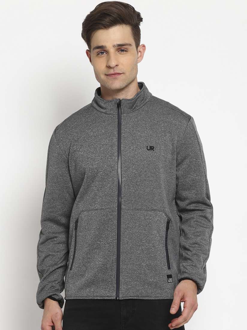 Buy Lee Men Grey Sporty Cotton Jacket Jackets for Men 15384402 Myntra