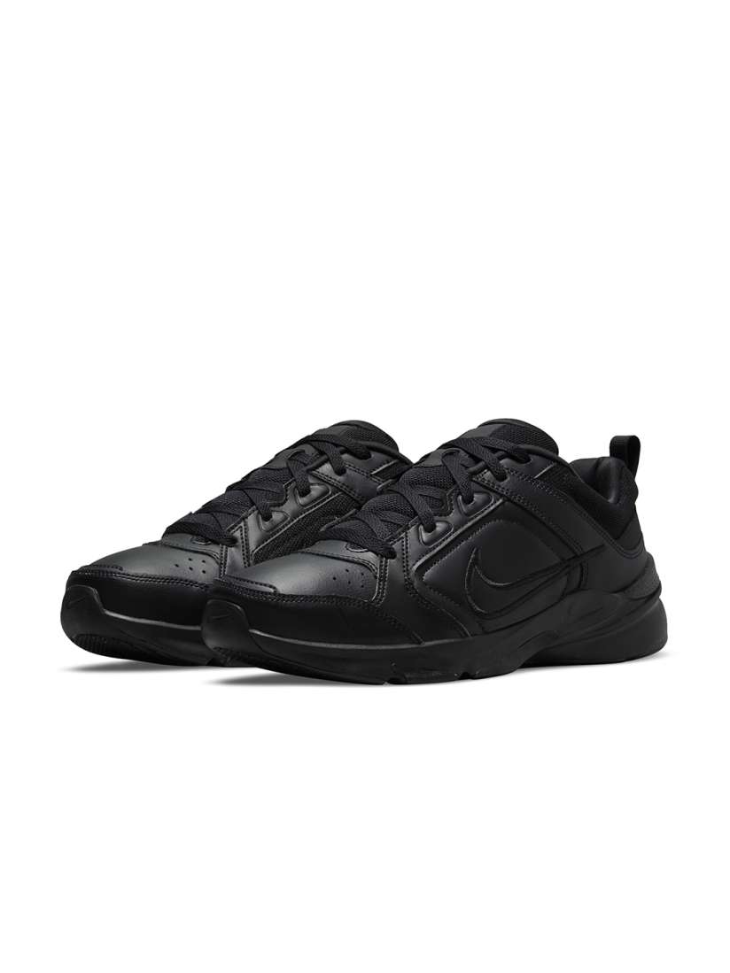 Black leather training shoes deals