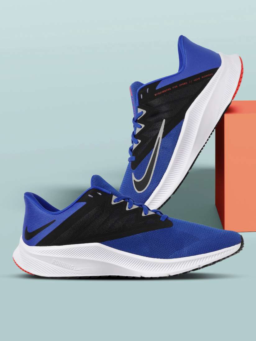 Nike men's blue mesh running shoes store
