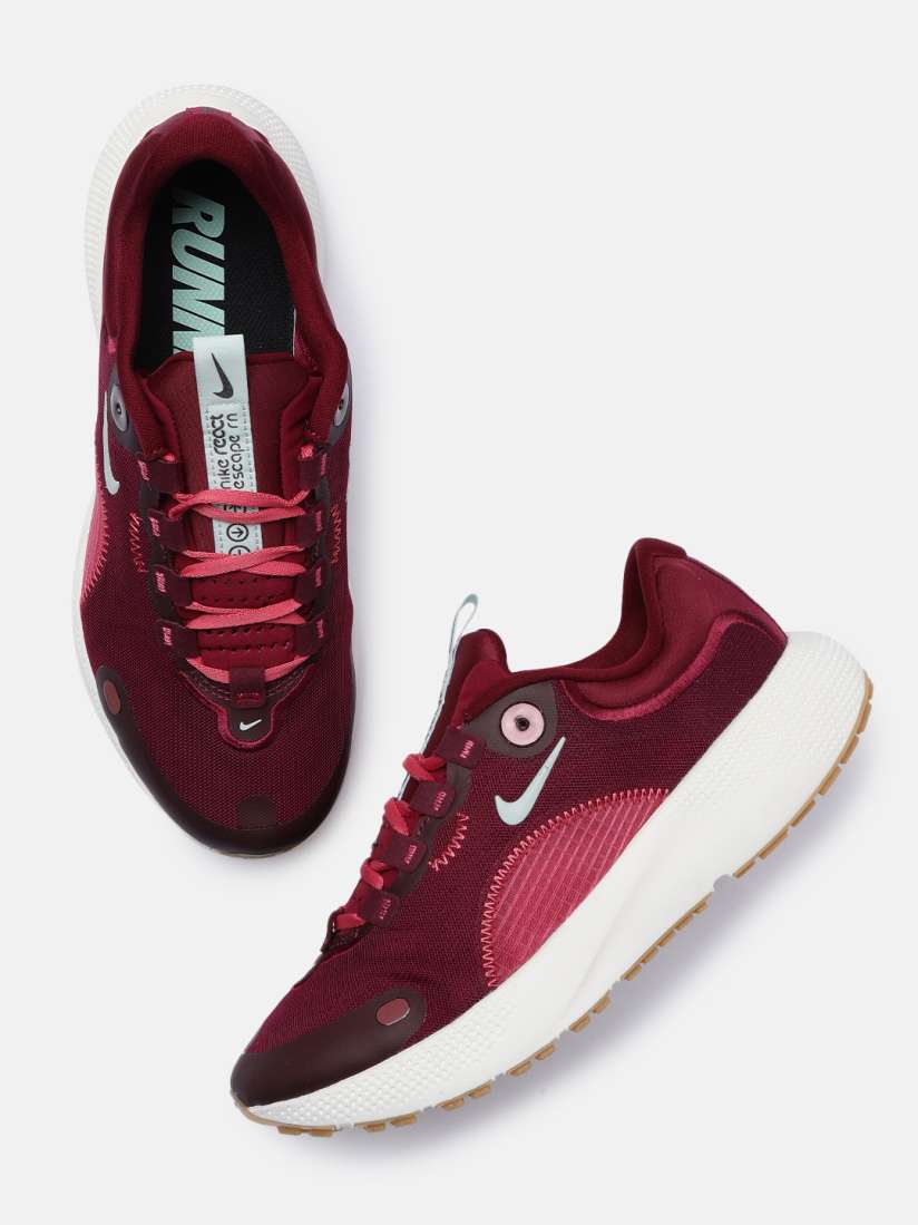 Buy Nike Women Burgundy React Escape Running Shoes Sports Shoes for Women 15384960 Myntra