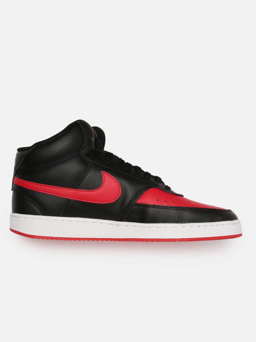 nike red black high tops