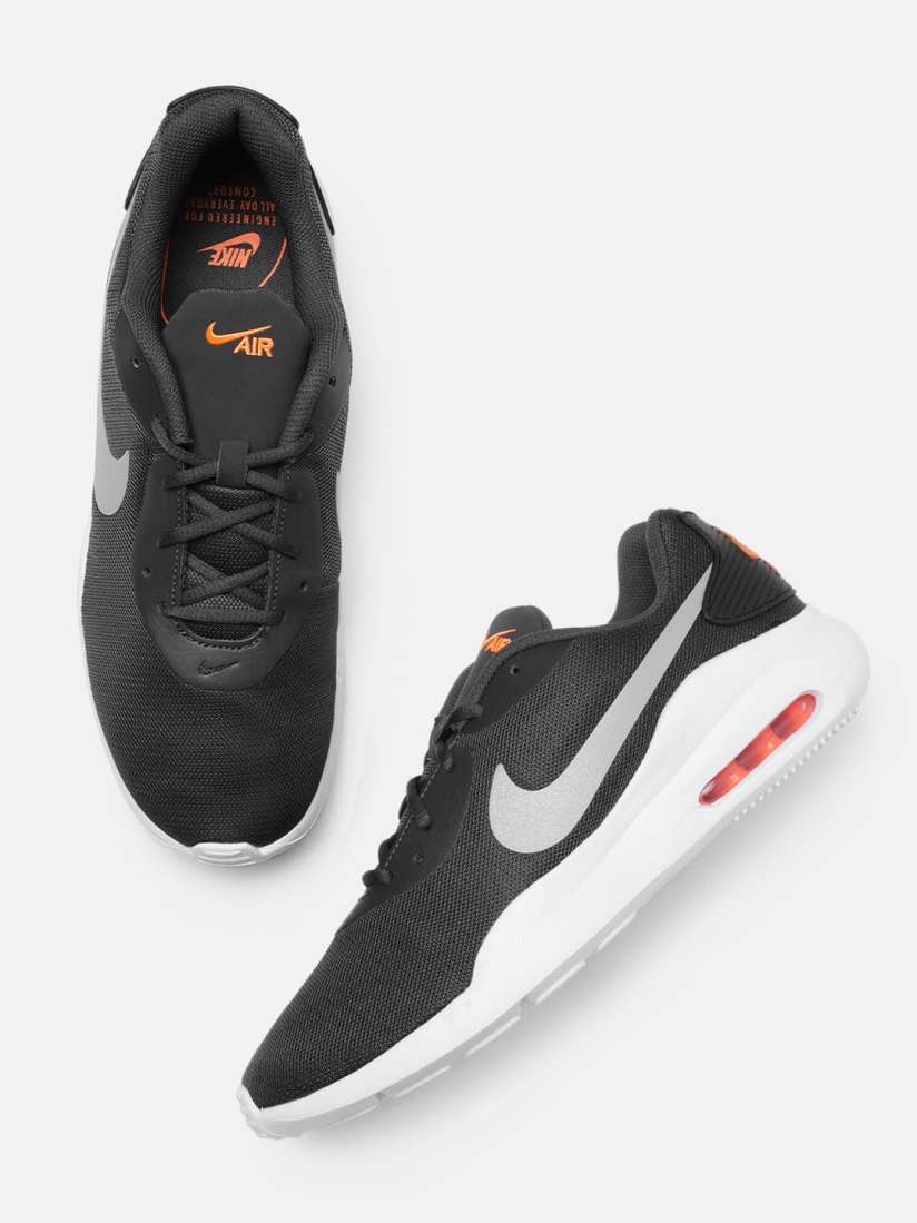 Nike men's air max oketo shoes - grey/white/orange hot sale