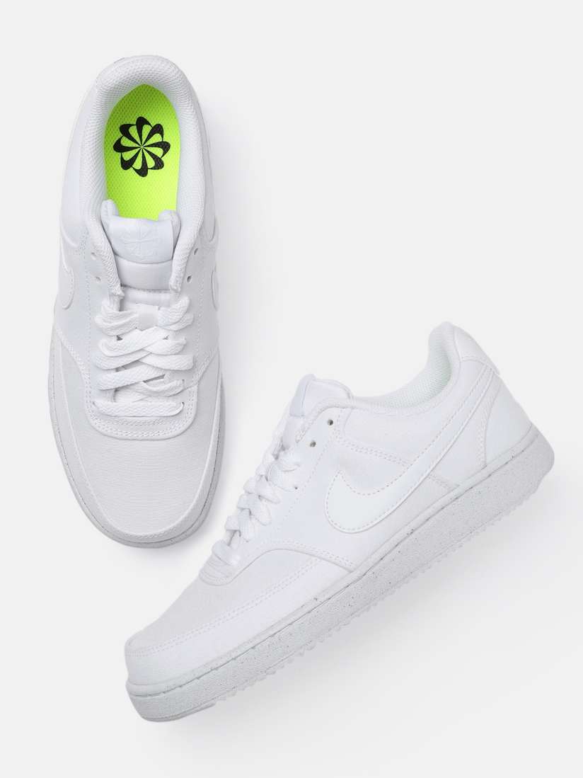 Buy Nike Women White Court Vision Low Next Nature Canvas Shoes Casual Shoes for Women 15386964 Myntra