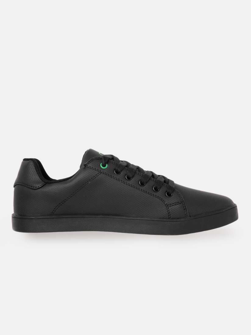 Buy United Colors of Benetton Men Black Perforated Sneakers Casual Shoes for Men 15388390 Myntra