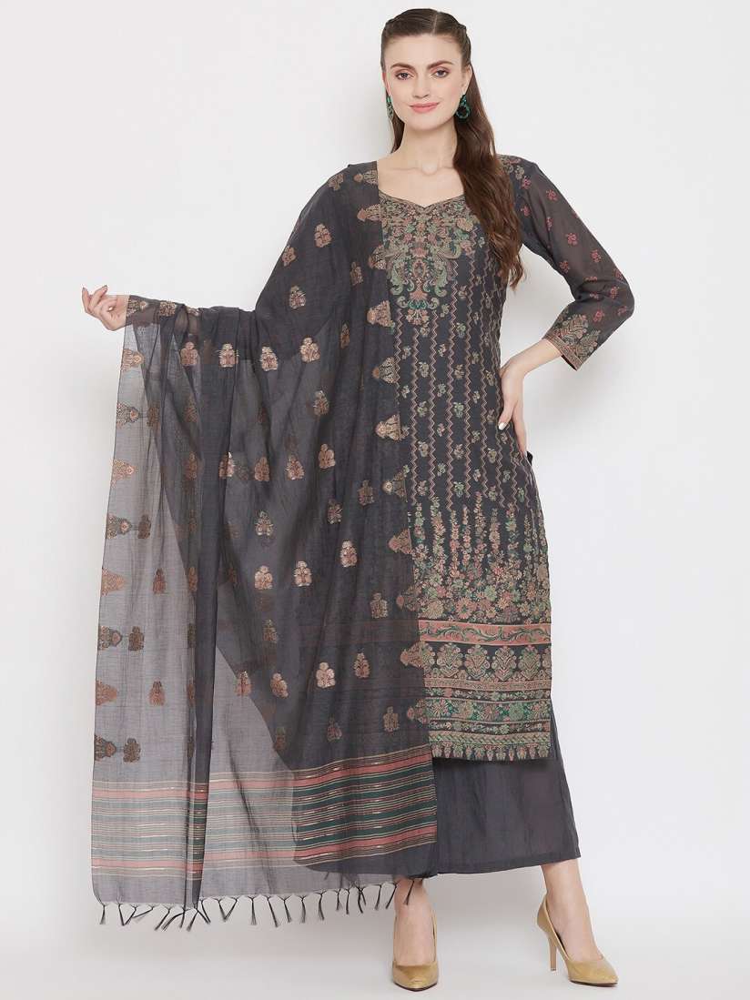 Unstitched suits myntra hot sale