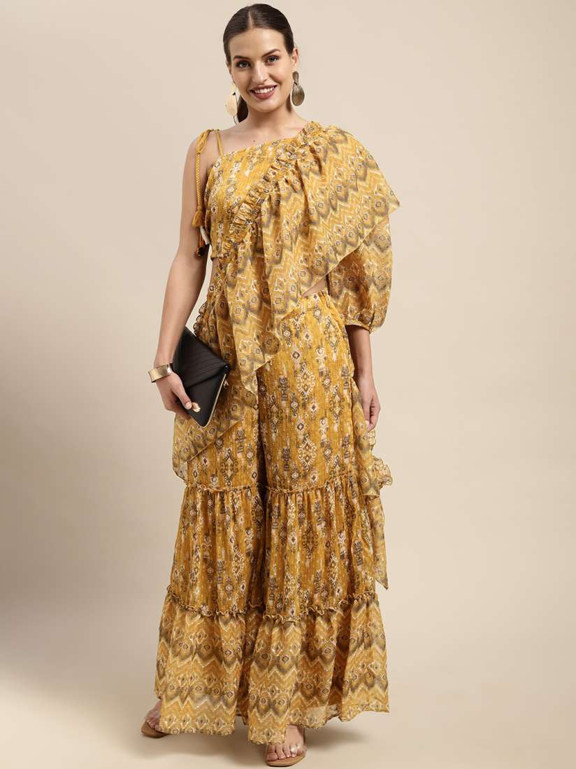 Palazzo saree global desi new arrivals