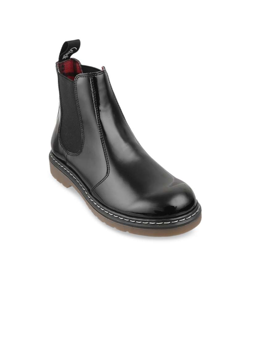 Buy Catwalk Women Black Flatform Heeled Boots Boots for Women 15418682 Myntra