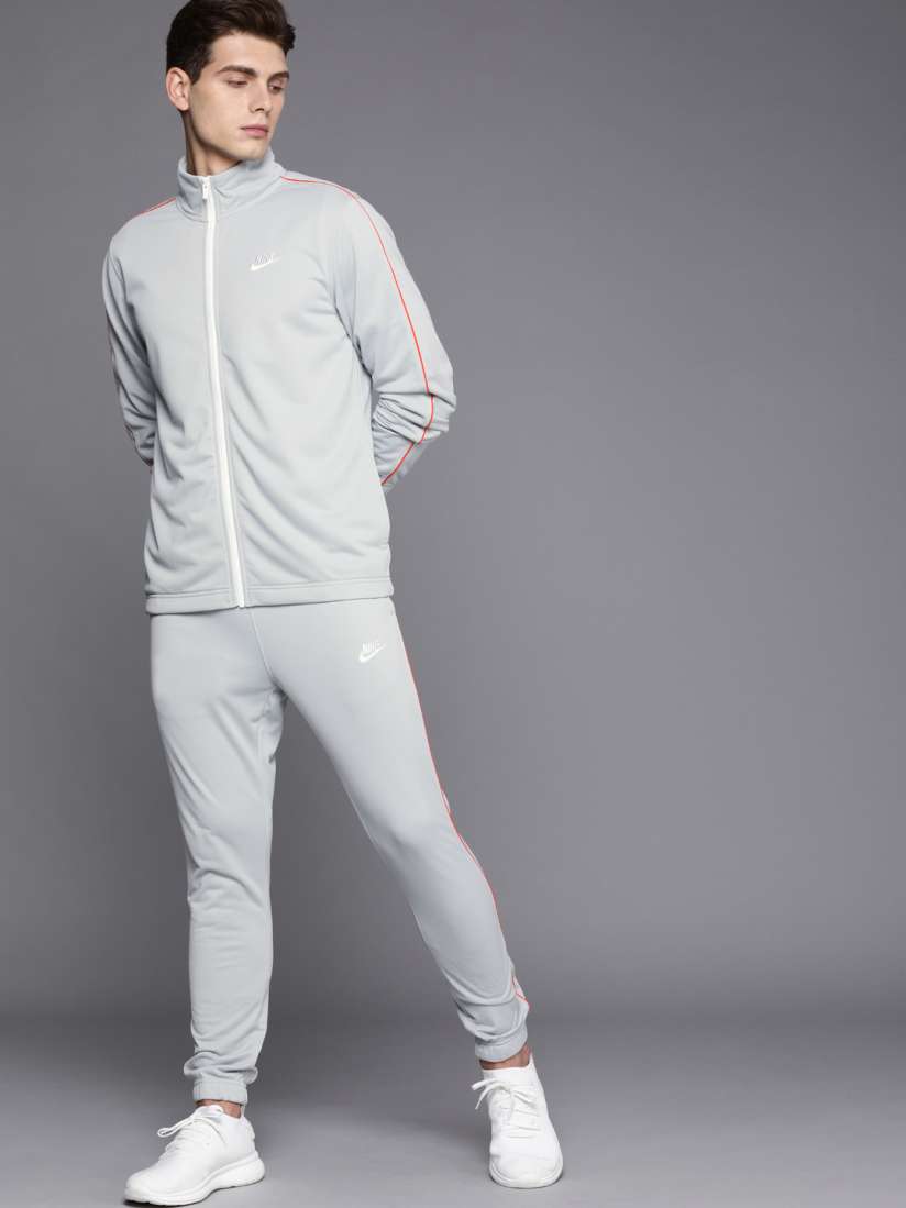 Mens light grey nike tracksuit top