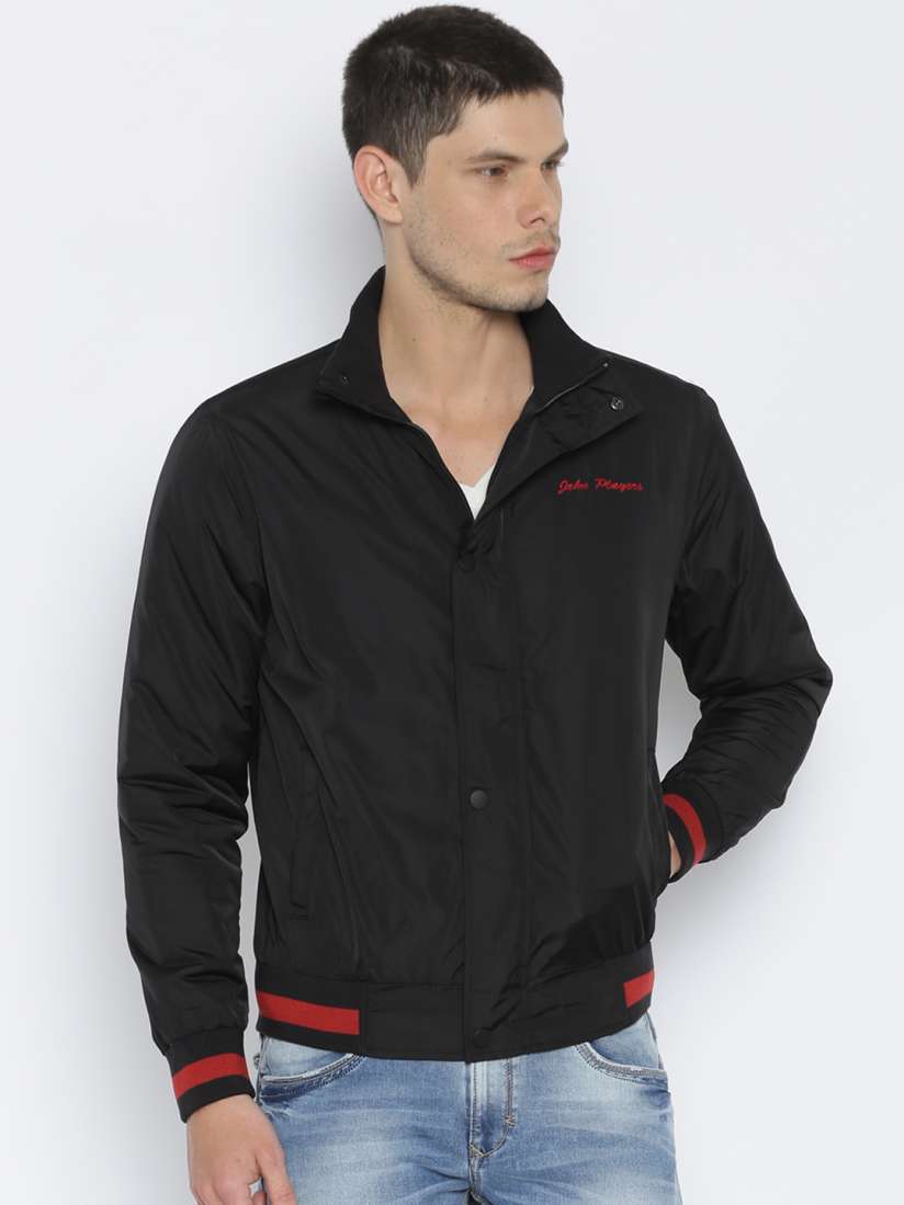 Buy John Players Black Bomber Jacket Jackets for Men 1542366 Myntra