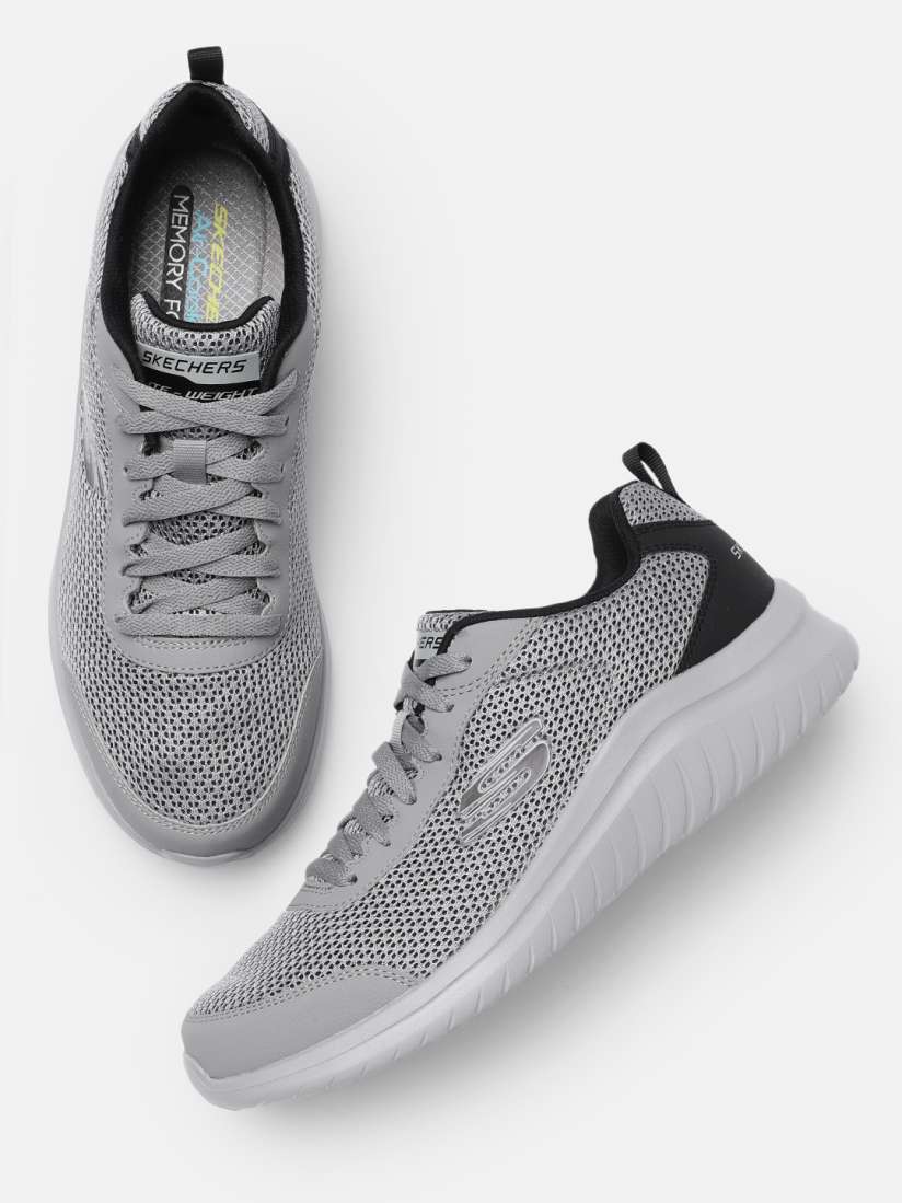 Skechers memory foam grey discount