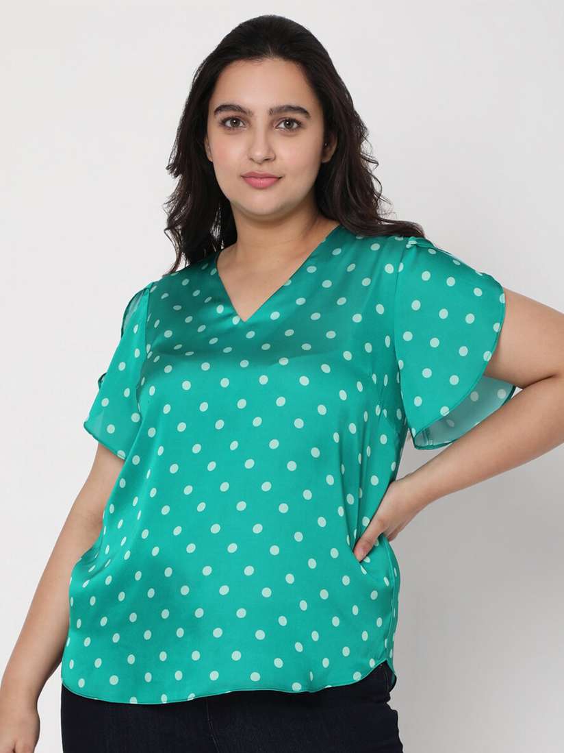 vero moda polka dot top
