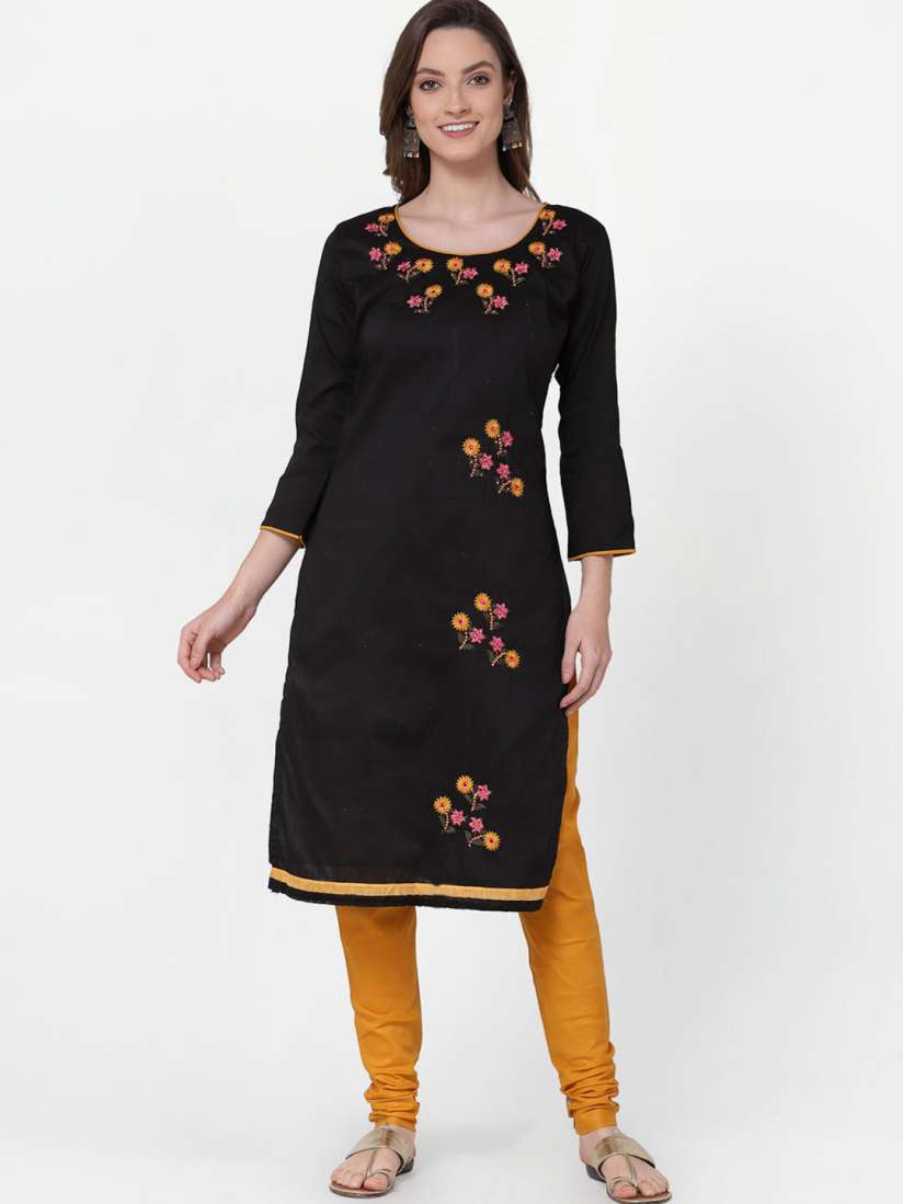 Myntra unstitched churidar materials clearance