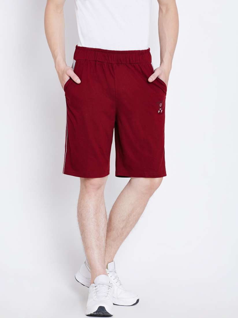 Maroon bermuda shorts deals
