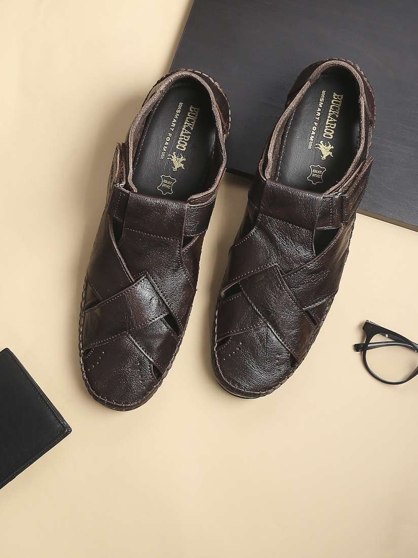 Buckaroo leather sandals hotsell