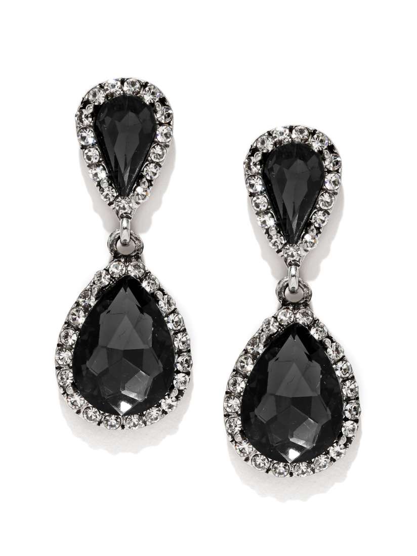 Buy Tipsyfly Black White Drop Earrings Earrings for Women 1545100 Myntra