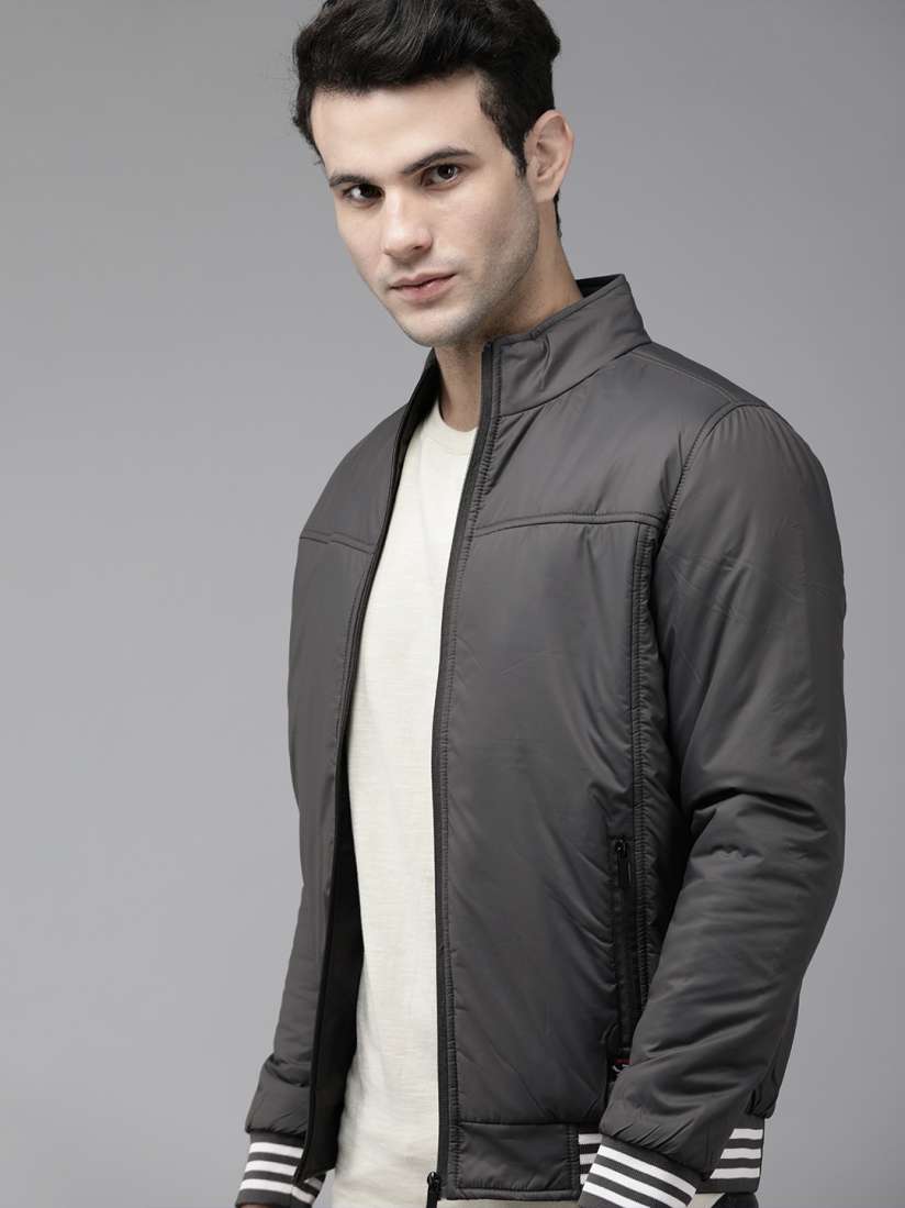 Buy SPYKAR Men Charcoal Insulator Sporty Jacket Jackets for Men 15462458 Myntra