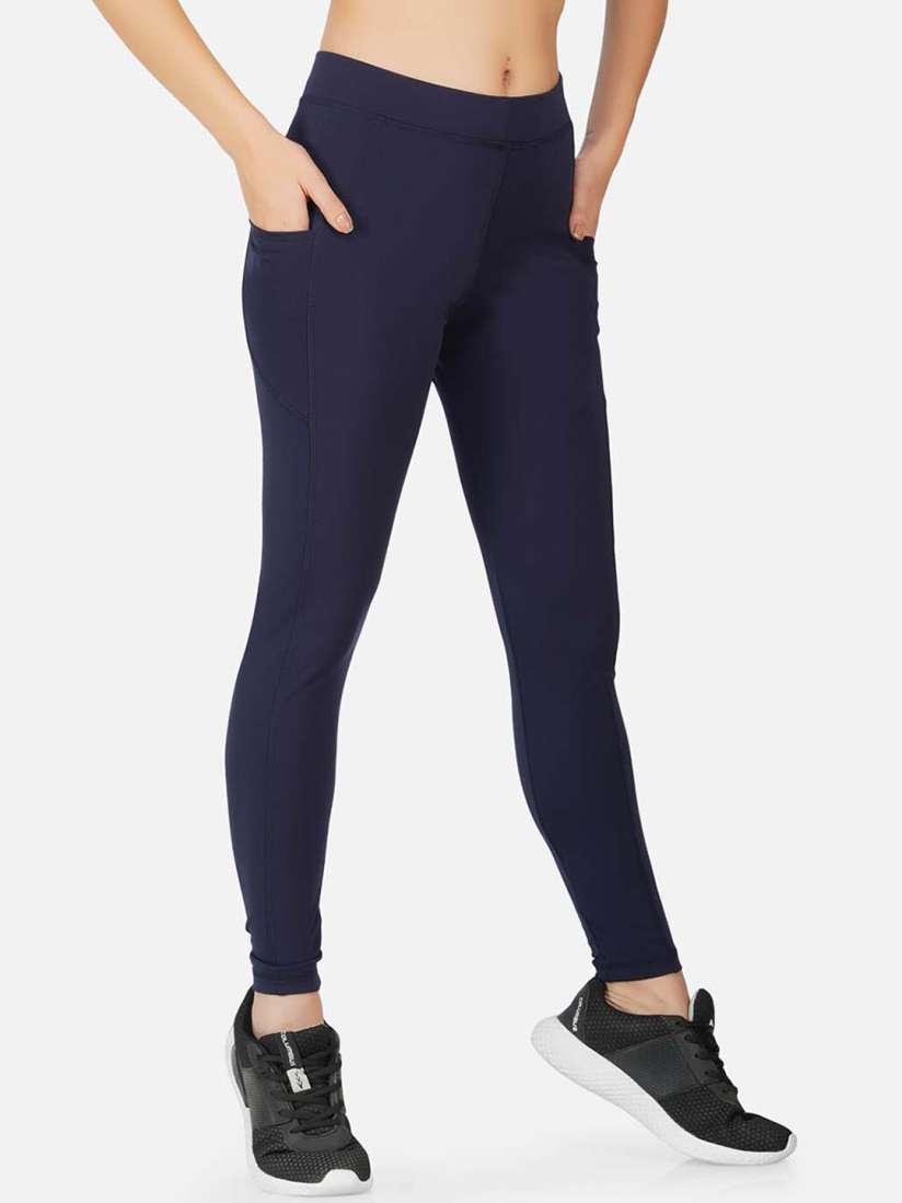 Navy gym tights on sale