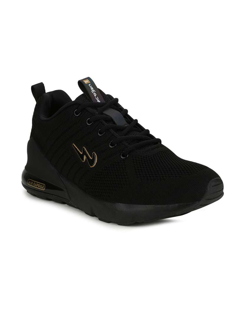 Campus continent men's black running shoe deals