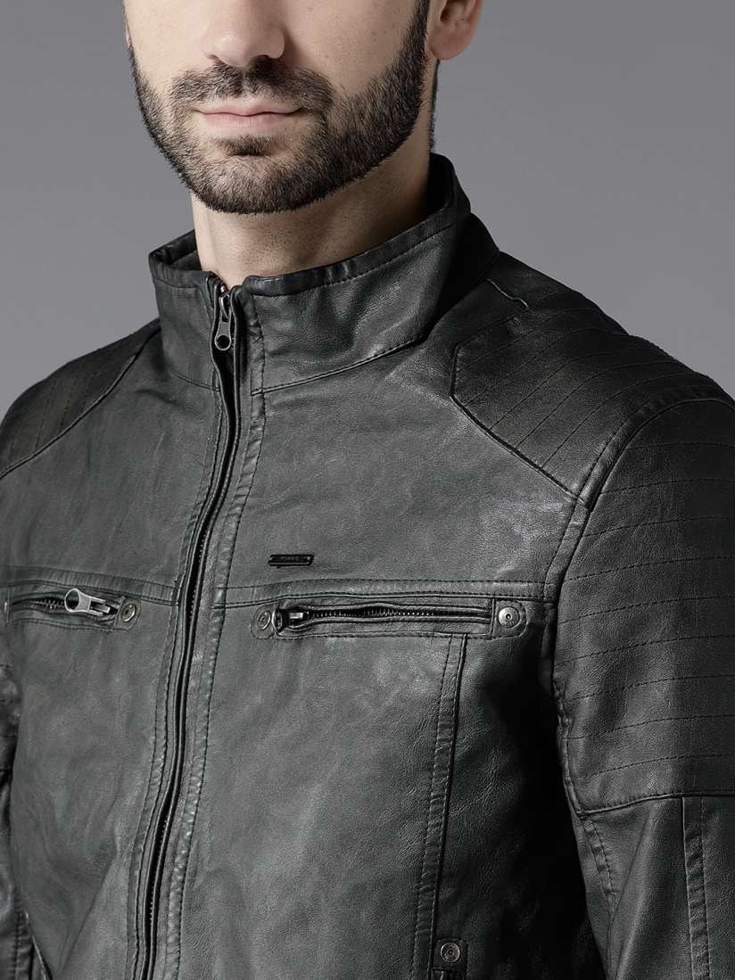 Flying machine charcoal grey jacket new arrivals