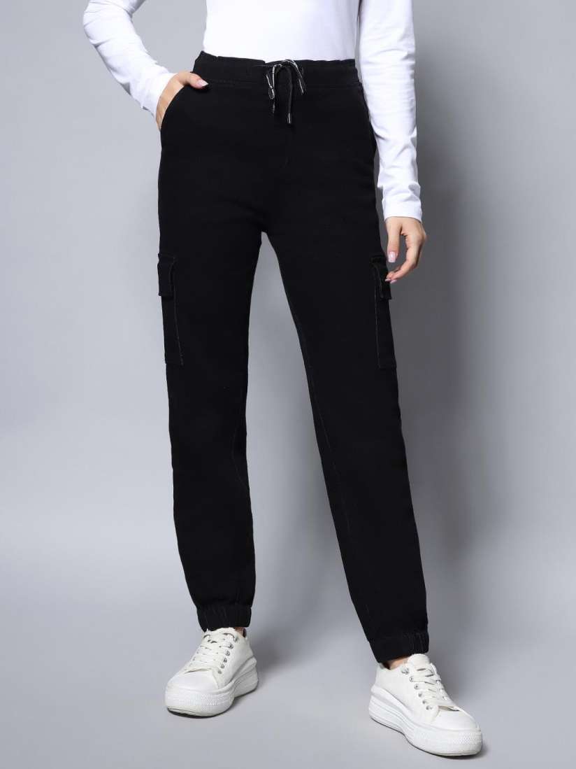 Buy High Star Women Black Jogger High Rise Jeans Jeans for Women 15474598 Myntra