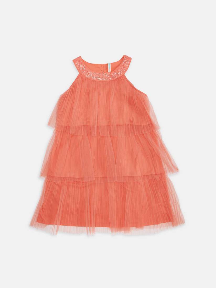 Buy Pantaloons Junior Pink A Line Dress Dresses for Girls 15476996 Myntra